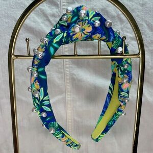 Lilly Pulitzer Pear Beaded Top Knot Headband